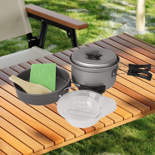 Camping cookware mess kit - camping,