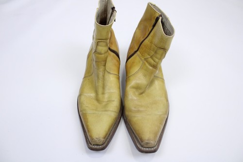 Sendra yellow vintage leather - yellow,