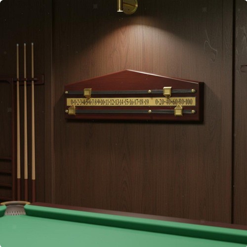Hardwood billiards scoreboard - hardwood,