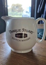 Rare Charlie Stuart Very Old Scotch Whisky Whiskey Water Jug Pub Bar