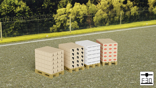 Pallet loads cardboard - loads, of