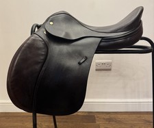 17 1/2” Harry Dabbs Brown English Leather GP Saddle Medium VGC