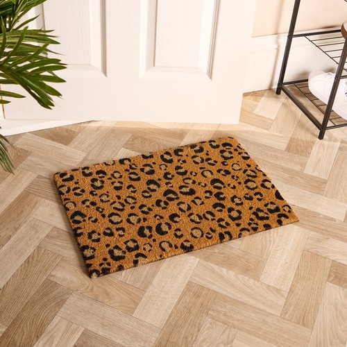 Ohs leopard print doormat non - print,