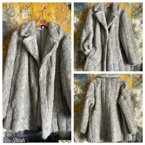 Womens coat vintage silver - womens,
