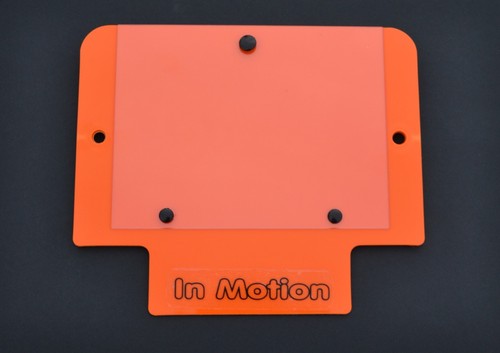 Trials orange number plate - trials,