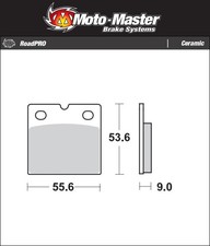 MZ/MUZ ETZ 251 1989-1991 [MotoMaster Front Motorcycle Ceramic Brake Pads]