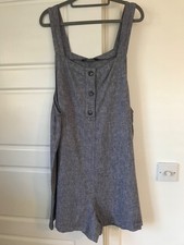 F&F Womens Blue/Grey Linen One