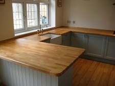CLEARANCE Solid Beech Worktop, Real Wood Timber, Wooden, Breakfast Bar, 2m 3m 4m
