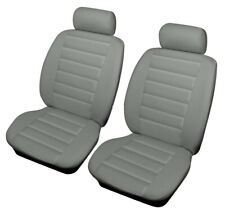 FOR MG MGF 96-04 GREY Front Leather Look SPORT Car Seat Covers Airbag Ready