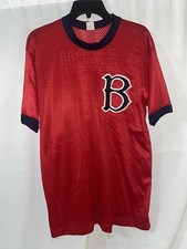 Vintage B #30 Leach Red Baseball Jersey Mens Large Red Sox?