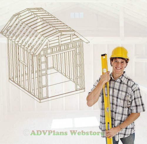 8x10 gambrel shed build your - shed,,