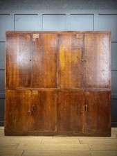 Vintage Oak Fronted School Science Cupboard – Ideal Pantry or Kitchen Storage 