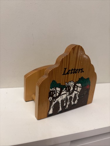 Vintage pine wooden letter - pine,