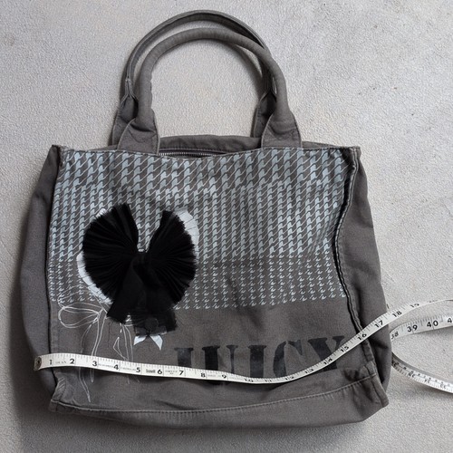 Juicy couture gray logo tote - couture,
