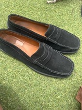 Tod's Black Suede Loafers UK 4