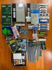 Various railway sets such as N