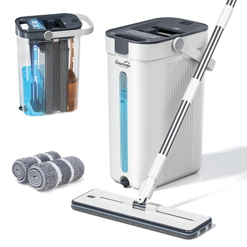 Flat mop and - bucket, system
