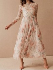 needle and thread White/Multi  Sweet Posy  Bodice Ankle Gown.UK 10/ US 6