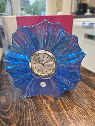 Wedgwood blue crystal - , clock