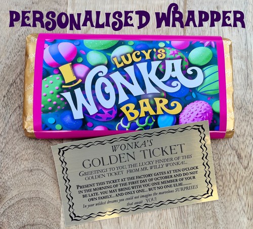 Easter wonka bar - wonka, personalised