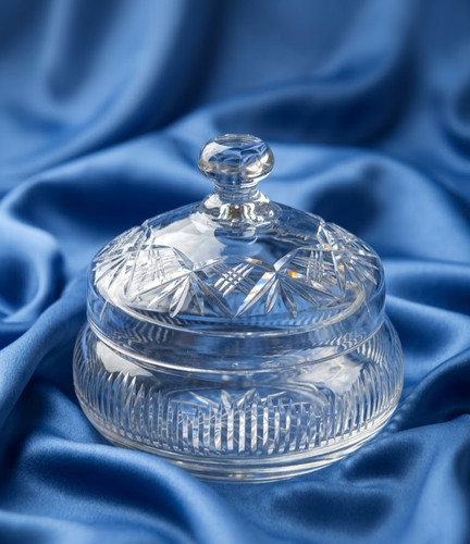 Lead crystal candy dish - crystal,