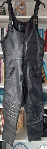 Superb lush leather salopettes - leather,