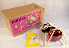 VINTAGE PHILLIPS ULTRAPHIL ULTRAVIOLET SUNLAMP HEAT HEALTH LAMP BOX & GOGGLES