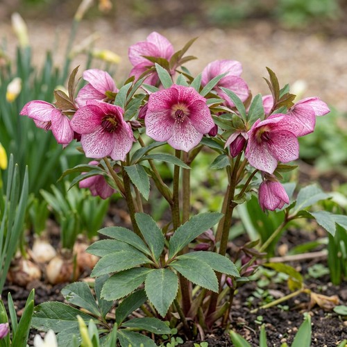 Hellebore strawberry moon - hellebore,