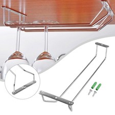 Wine Glass Hanger Stainless Steel Rack Stemware Home Bar Pub Holder Equipment