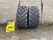 PAIR OF IF800/70R38 MICHELIN AXIOBIB 179D USED TRACTOR TYRES