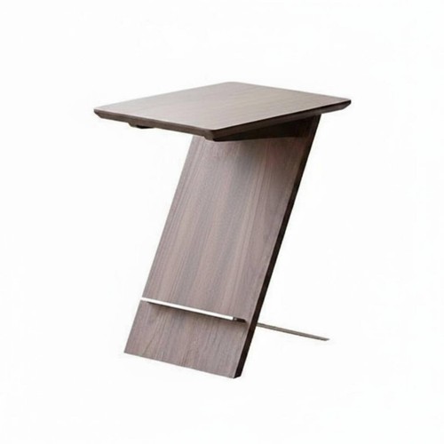 Wooden magazine side table - side,