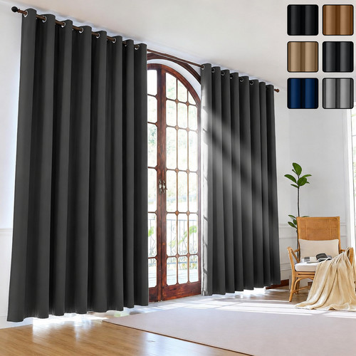 2pcs blackout curtains eyelet - 2pcs,