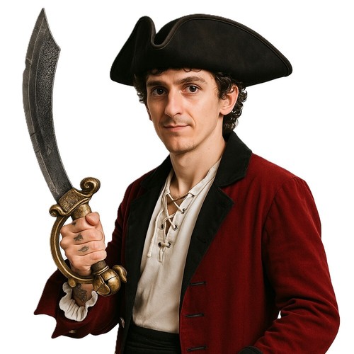Pirate cutlass sword 48cm - pirate,
