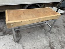 Butchers Block Antique 153.5cm  Long Heavy Kitchen Island Table