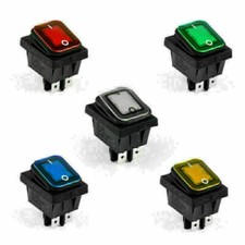 RLEIL RL2-102 Waterproof IP65 Car Rocker Switch 4Pin ON/OFF 16/10A 125/250VAC