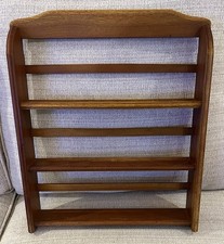 McCormick Gourmet 3-Tier Wooden Spice Rack Wall-Mount Holds 24 Glass Spice Bottl