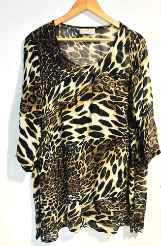 Ann harvey chiffon leopard - chiffon,
