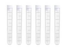 Test Tube Shot Glasses, 13 ml, Set of 6 with Stickers, 1.6 x 10 cm