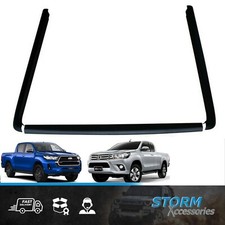LOAD BED RAIL CAPS RAIL PROTECTOR 3 PC SET FOR DCAB TOYOTA HILUX MK8 9 2015-2022