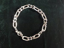 GEORG JENSEN DENMARK 80 STERLING SILVER MODERNIST LINK BRACELET