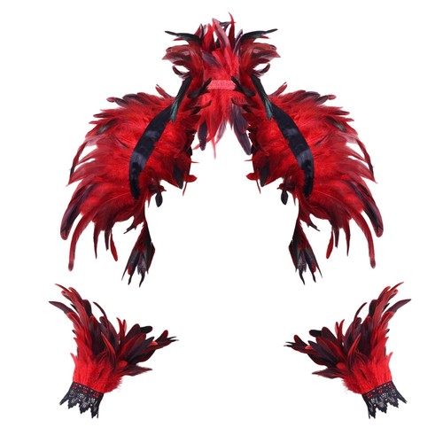 Feather costume shawl - feather,