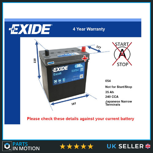Battery fits subaru wrx justy - fits,