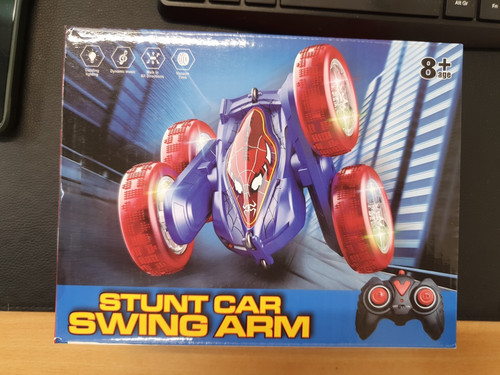 Spiderman stunt car swing - swing, arm