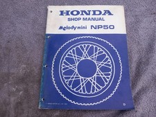 Honda NP50 Melody Mini 1983 Genuine Factory Workshop Manual Used Condition