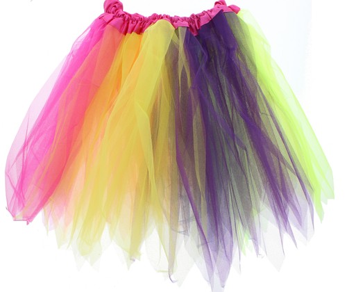 Layer rainbow tutu skirt - skirt, for