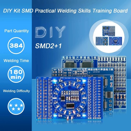 Smd smt soldering practice kit - soldering,