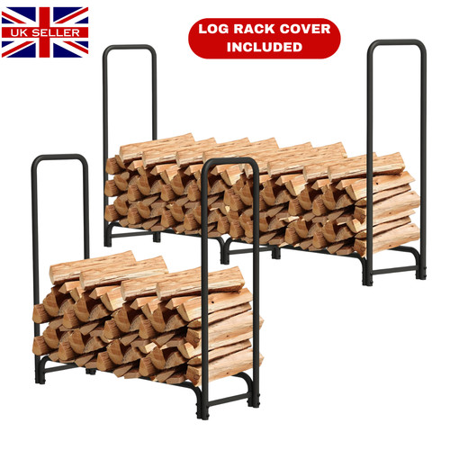 Amos wood log rack heavy - log, duty