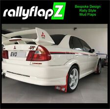rallyflapZ Mudflaps Kit Mitsubishi Evo 5/6 RS GSR Red 4mm PVC *Gloss Ralliart BB