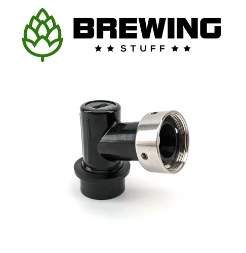 Ball lock keg disconnect with - lock,