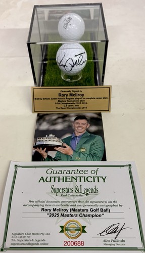 Rory mcilroy signed - signed, masters
